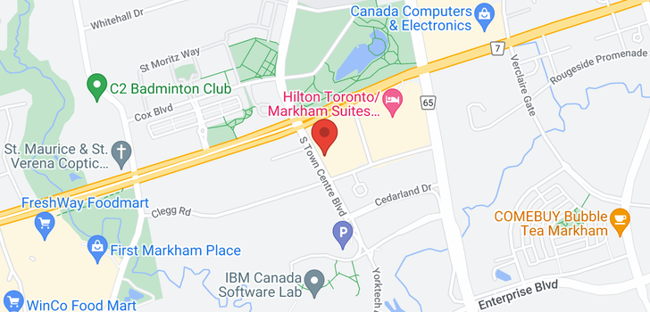 map of #1009 -55 SOUTH TOWN CENTRE BLVD